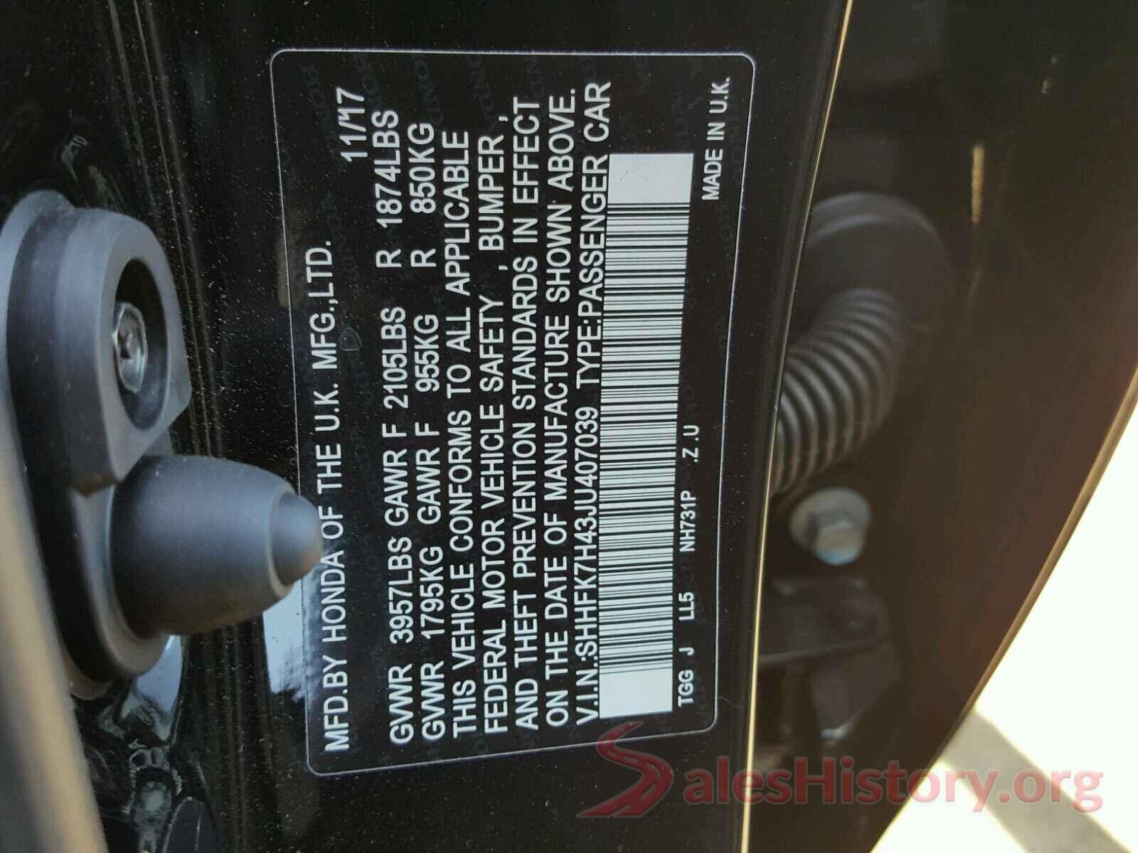 5YJSA1E25HF210726 2018 HONDA CIVIC