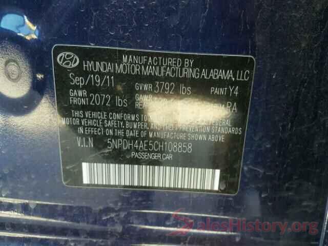 3N1AB7AP1GY292621 2012 HYUNDAI ELANTRA