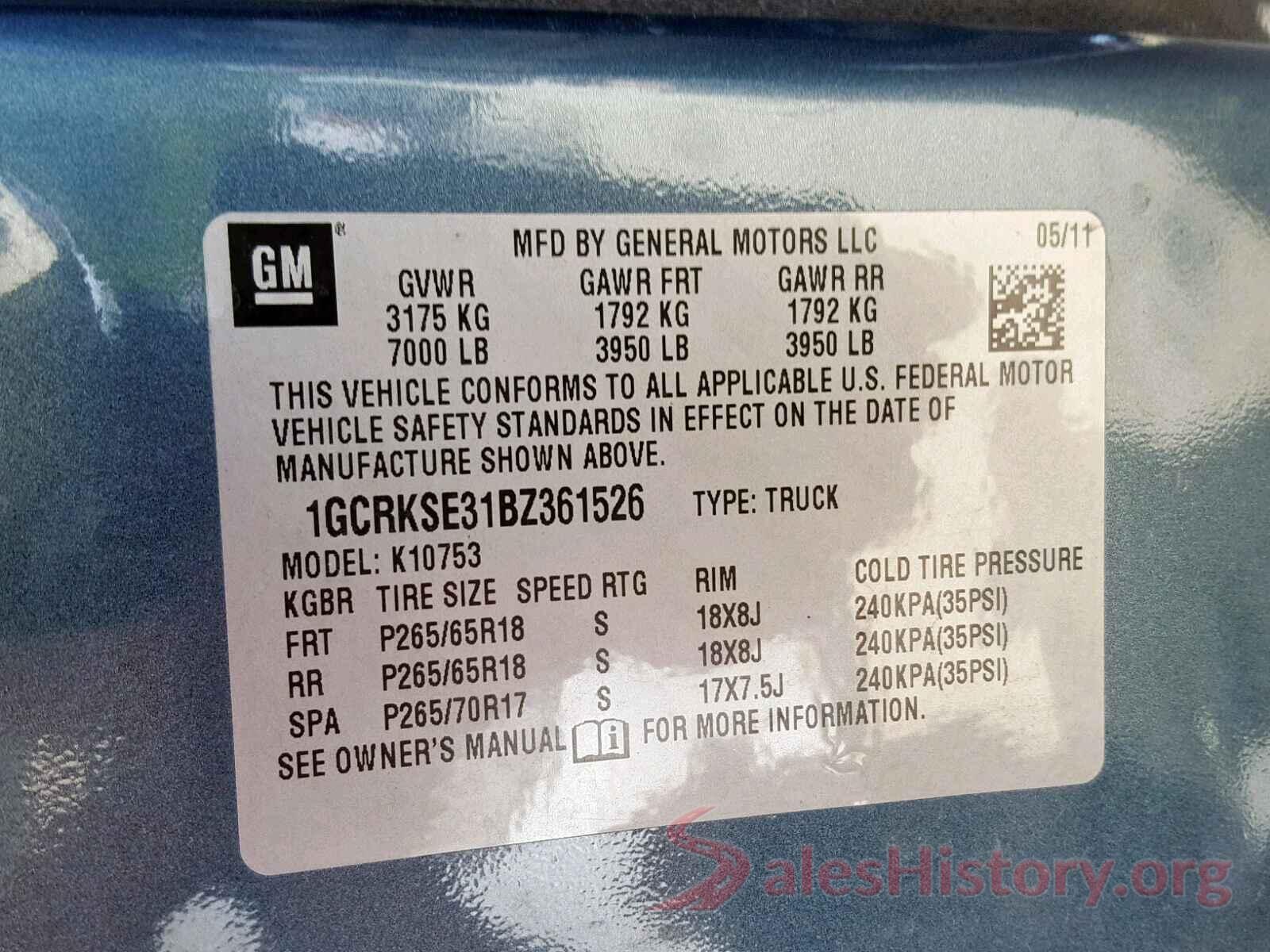 3TMAZ5CN3KM092994 2011 CHEVROLET SILVERADO