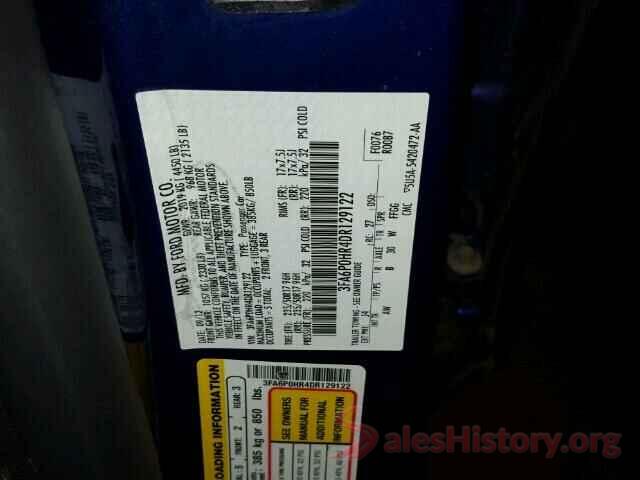 3N1CN7AP7GL916337 2013 FORD FUSION