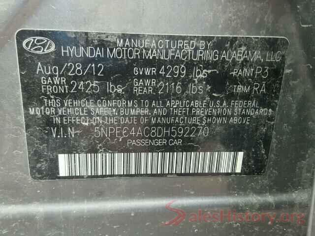 1N4AA6AP3HC429634 2013 HYUNDAI SONATA