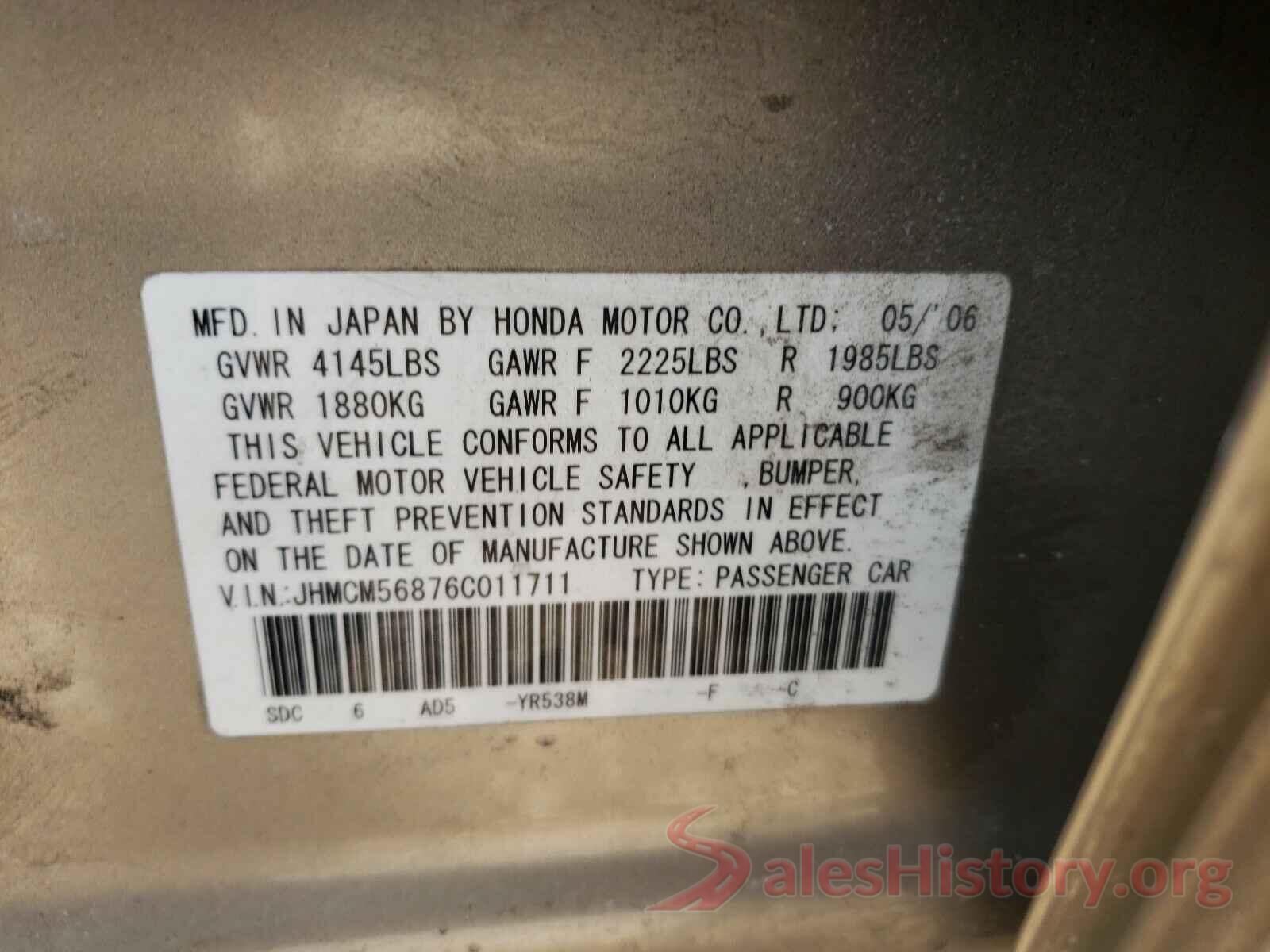 1C4NJRFB6GD752966 2006 HONDA ACCORD