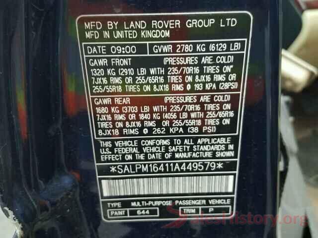 1N4AL3AP4JC267091 2001 LAND ROVER RANGEROVER