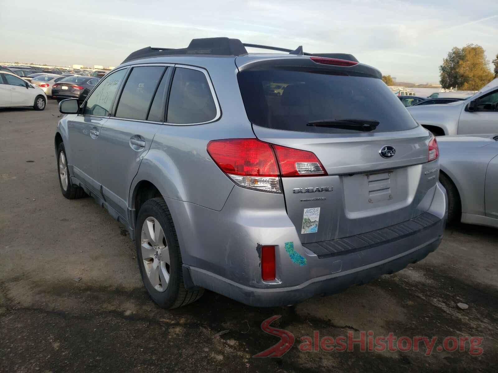 4T1BF1FK6GU170206 2012 SUBARU OUTBACK