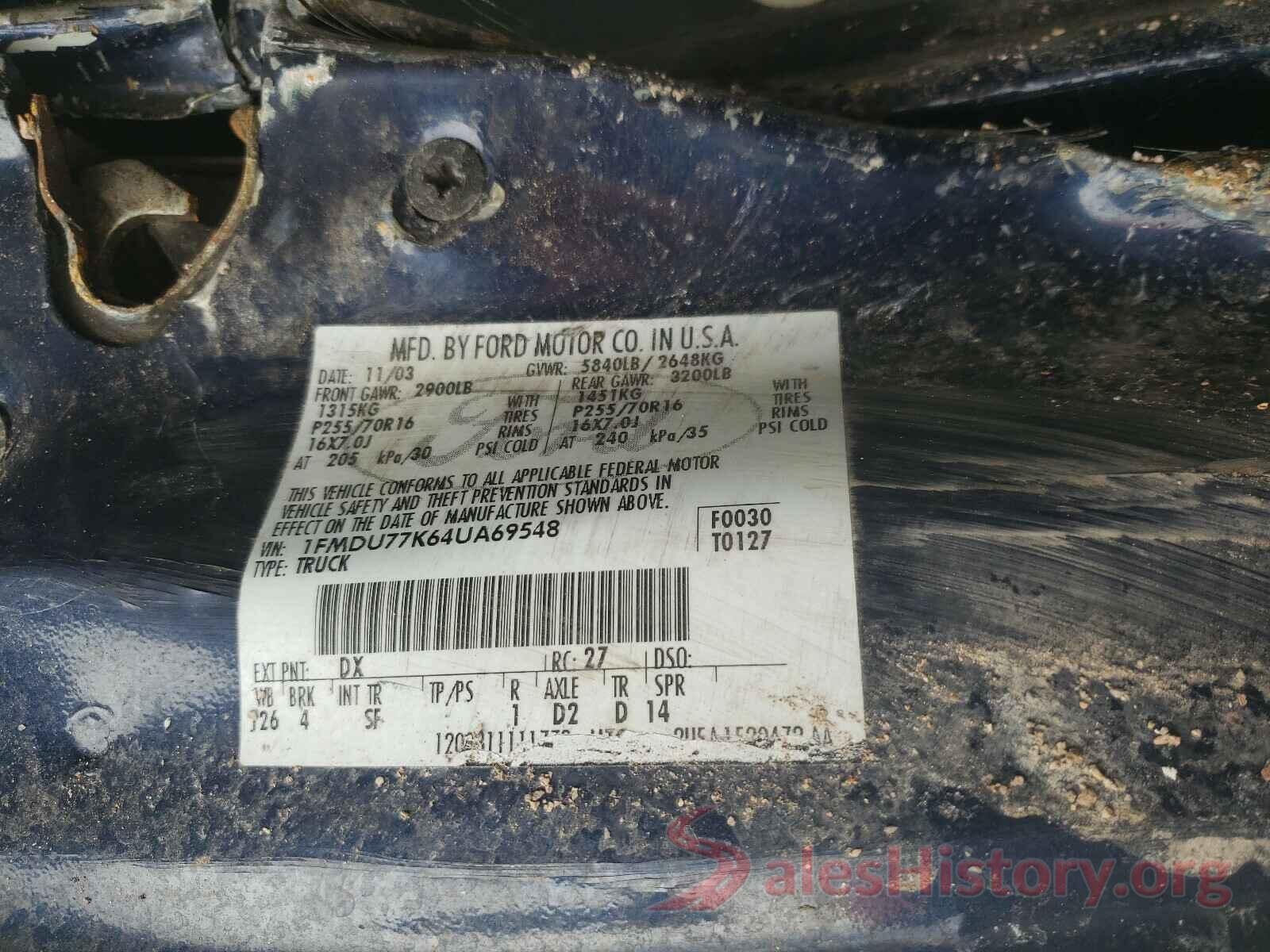 4S4BSAKC0J3267537 2004 FORD EXPLORER