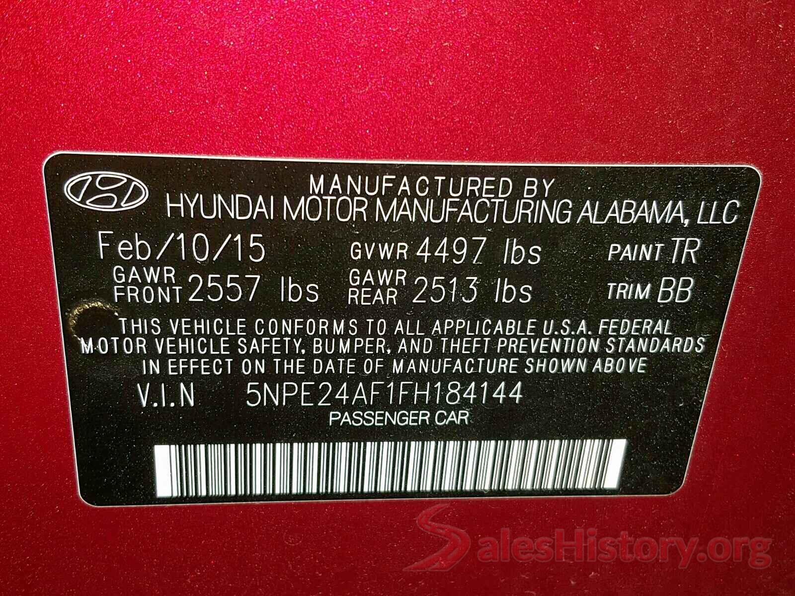 5NPE34AF4JH714192 2015 HYUNDAI SONATA