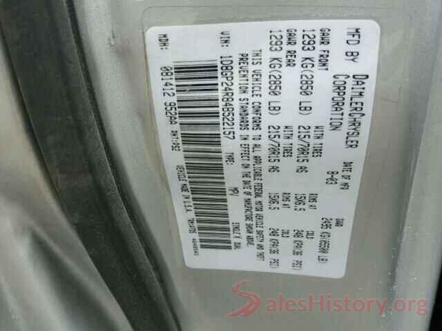 19XFC2F51GE242961 2004 DODGE CARAVAN