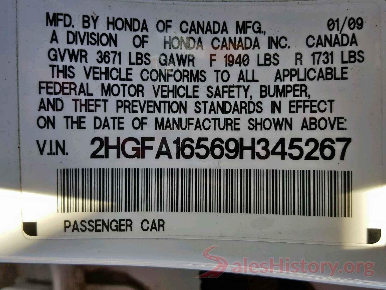 ML32F3FJ9JHF11319 2009 HONDA CIVIC LX