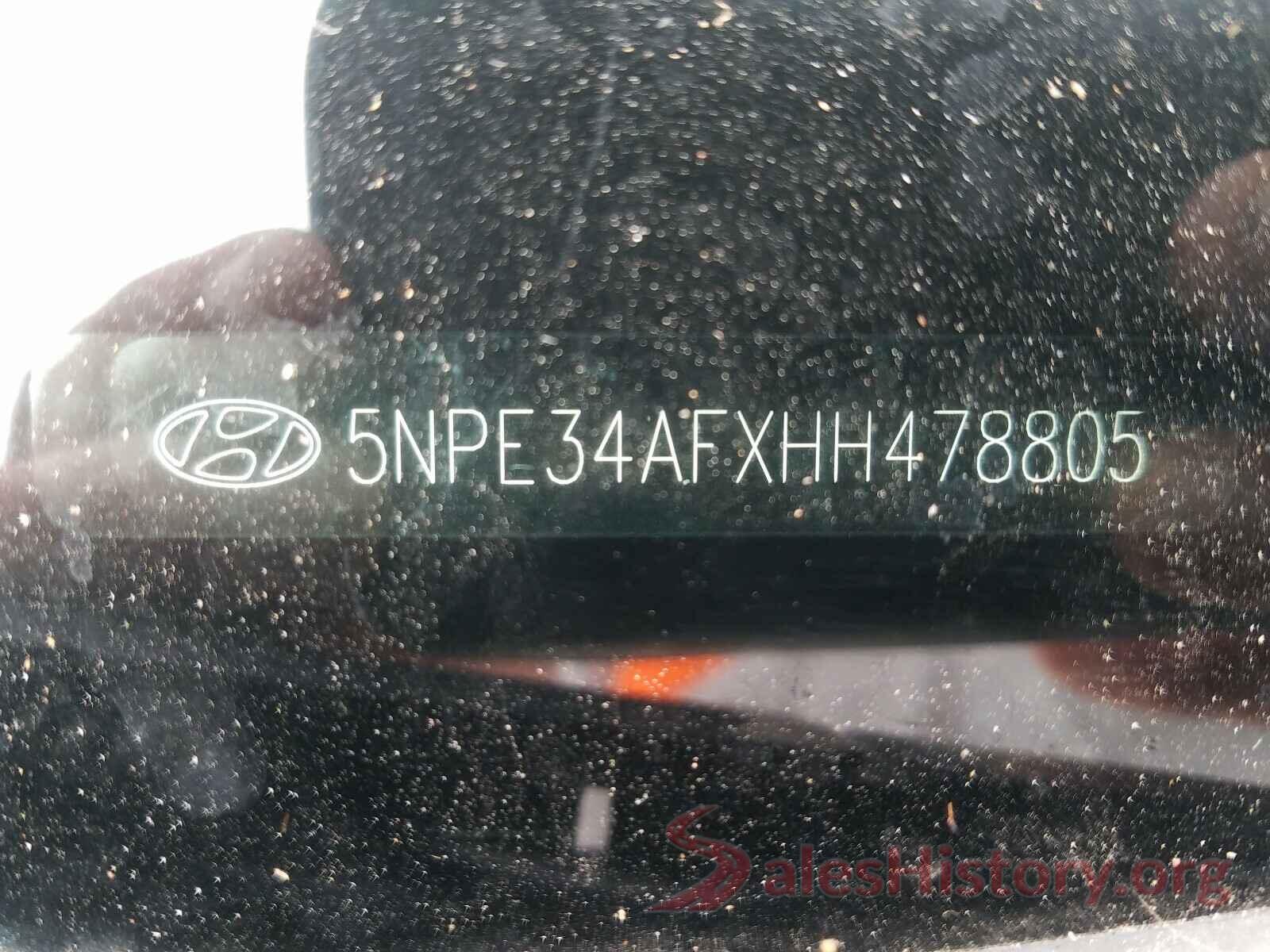 5NPE34AFXHH478805 2017 HYUNDAI SONATA