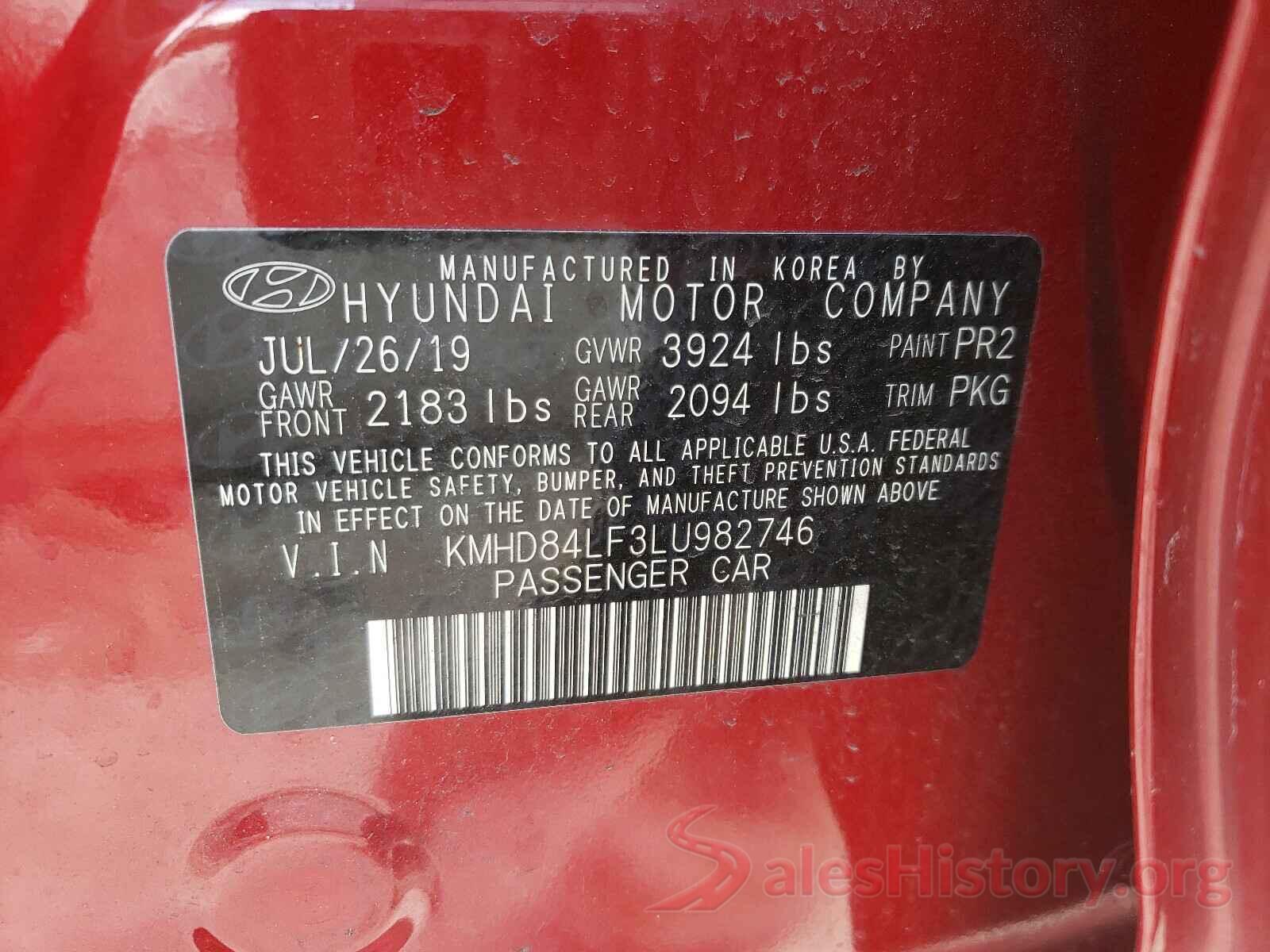 KMHD84LF3LU982746 2020 HYUNDAI ELANTRA