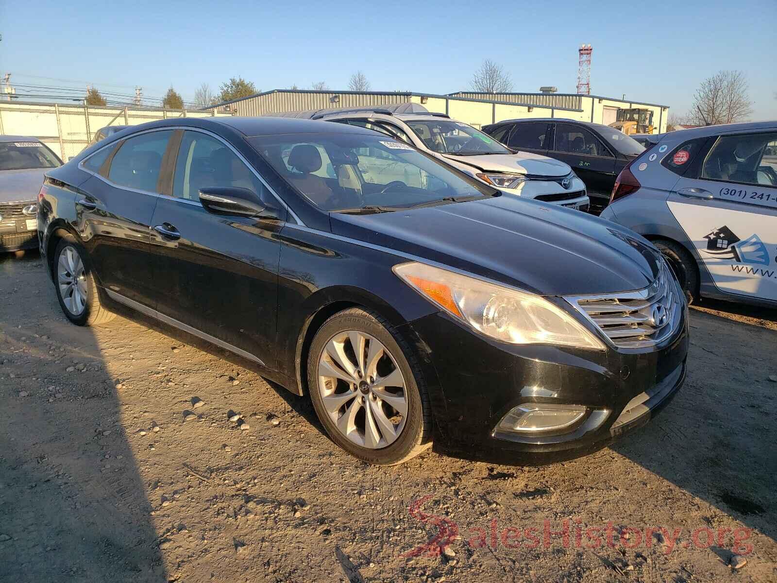 3VWD67AJ7GM390129 2012 HYUNDAI AZERA