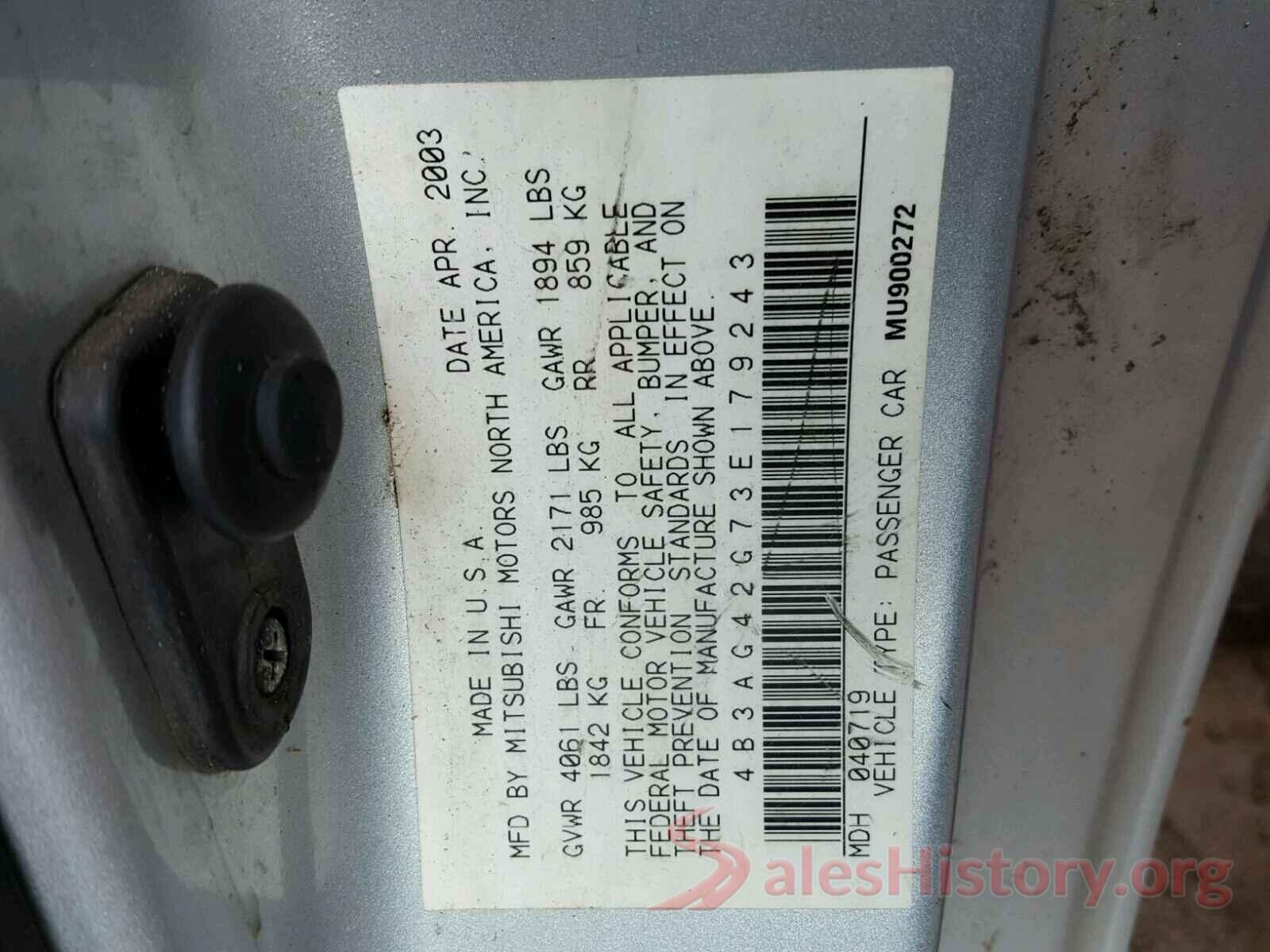 1C4NJDEB0GD765572 2003 DODGE STRATUS