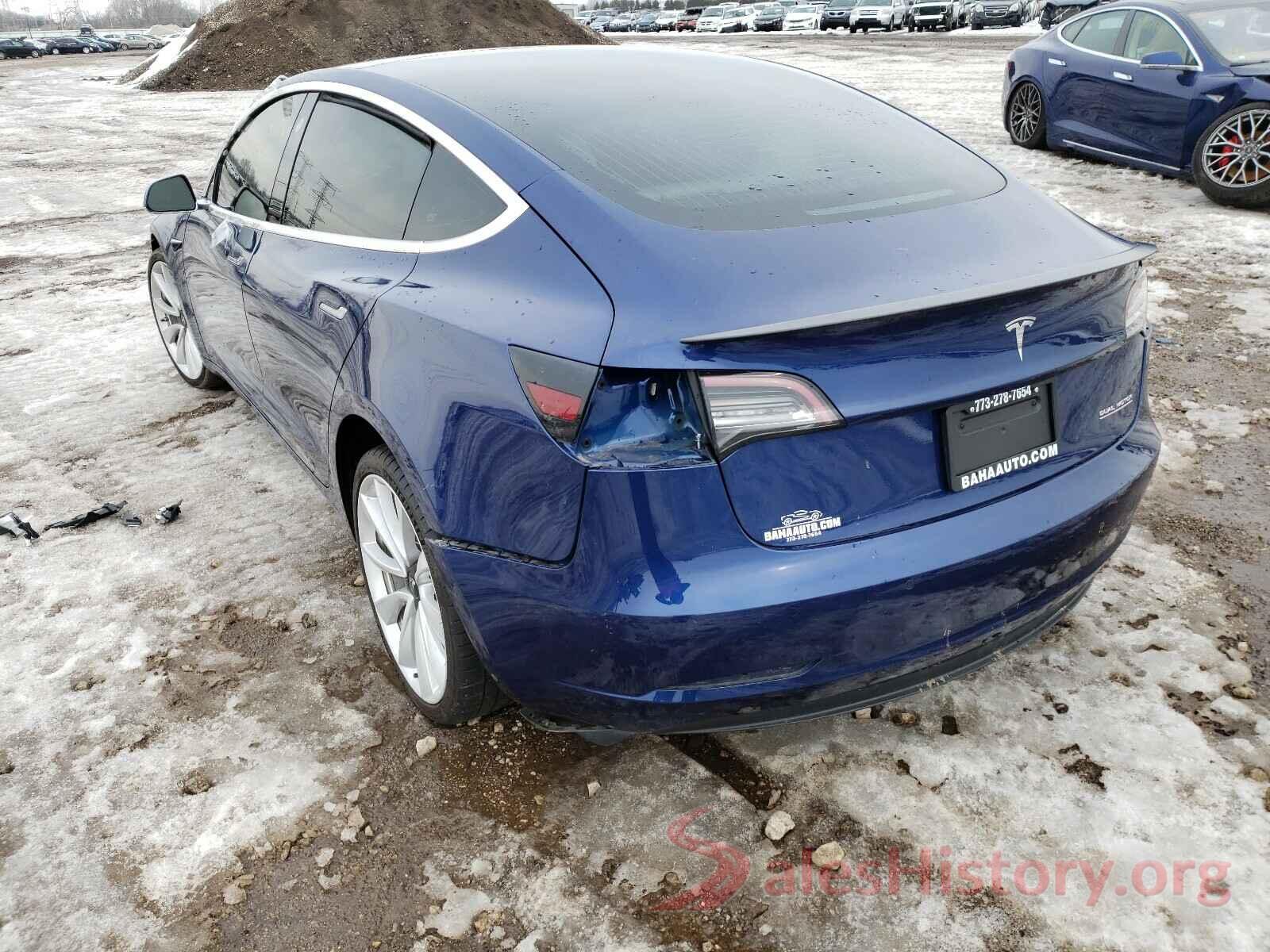 5YJ3E1EB7KF477625 2019 TESLA MODEL 3