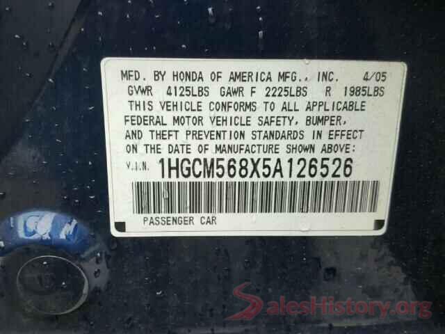 5YFEPRAE4LP005048 2005 HONDA ACCORD