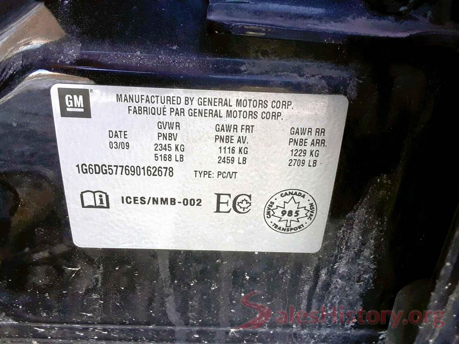 WDCTG4GB3LJ689371 2009 CADILLAC CTS