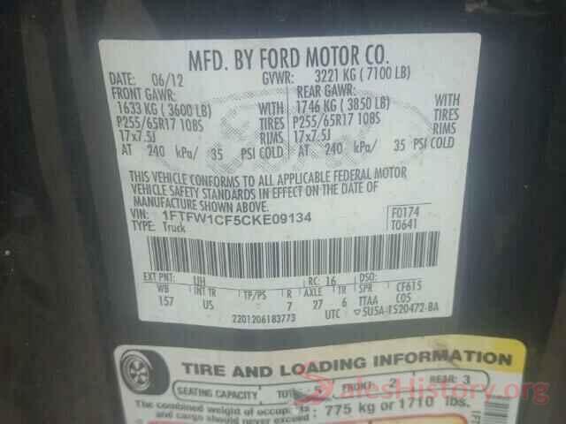 2HGFC2F89MH534420 2012 FORD F150