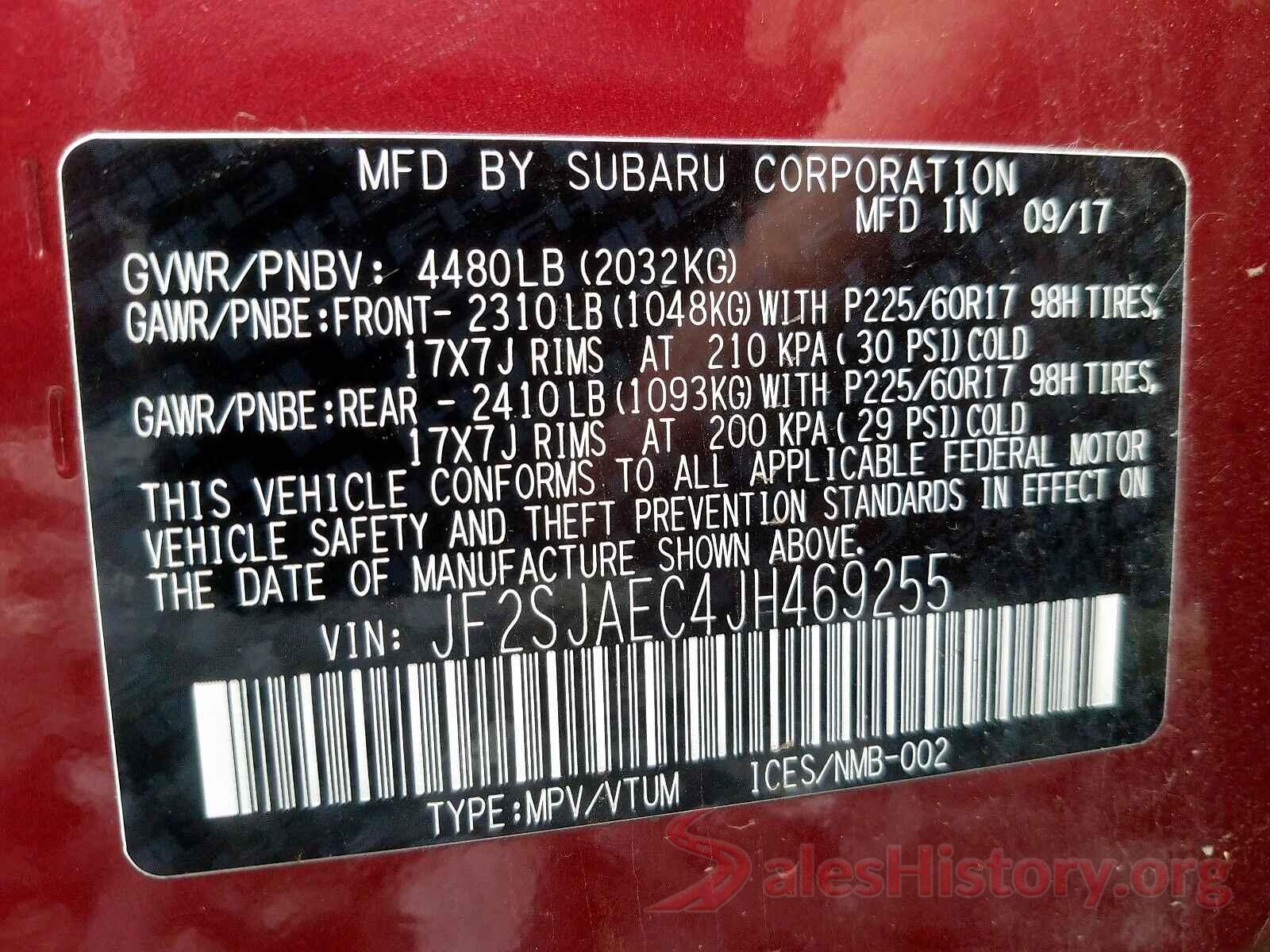 5TFDW5F18HX658536 2018 SUBARU FORESTER