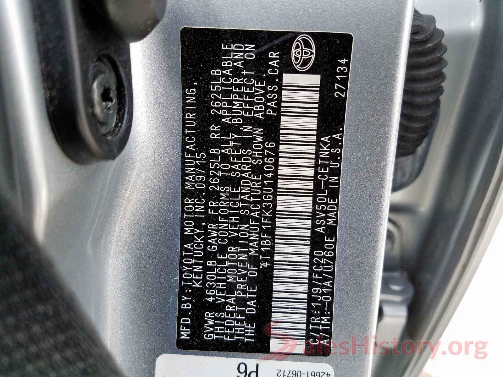 4T1BF1FK3GU140676 2016 TOYOTA CAMRY