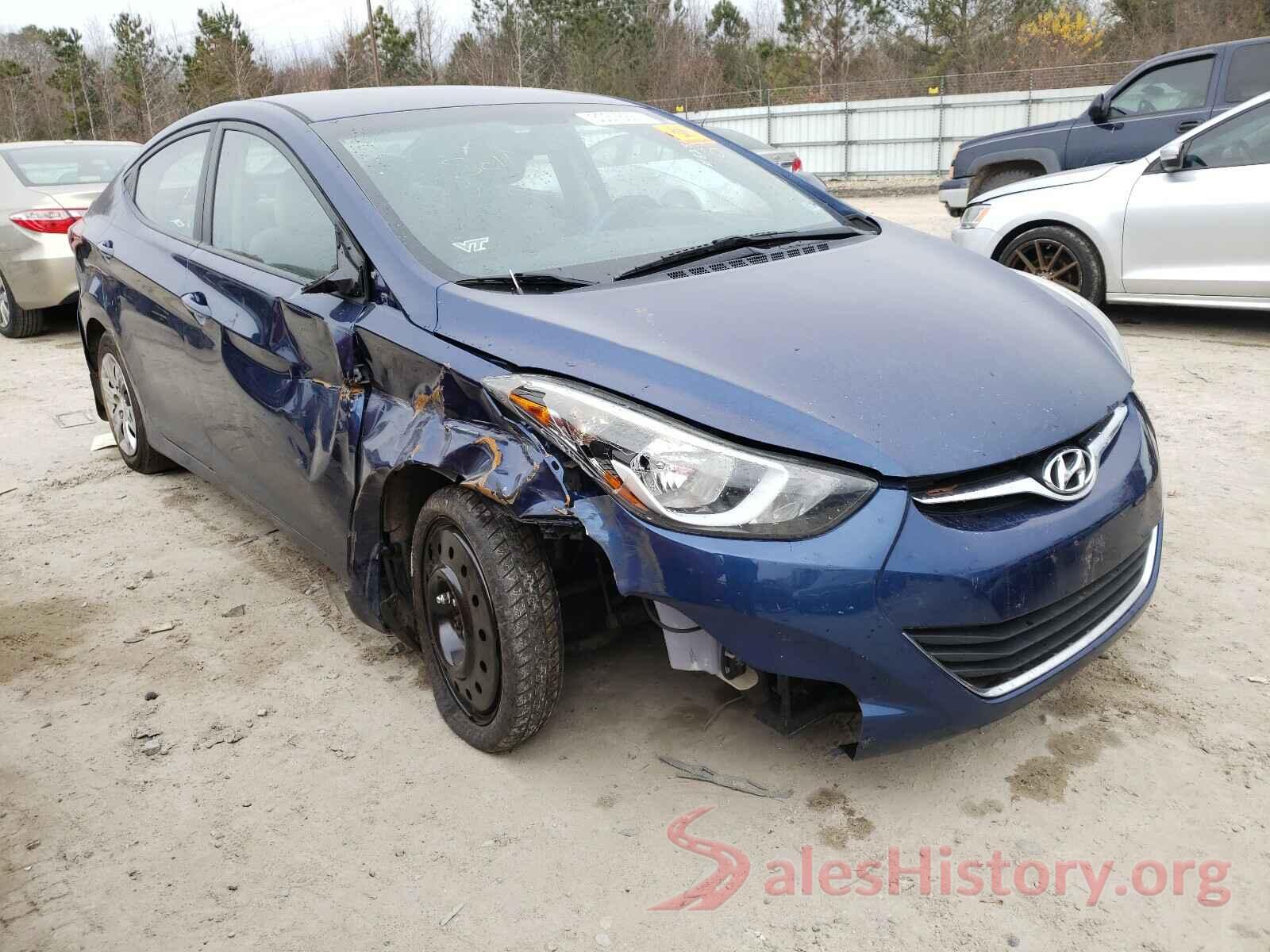 5NPDH4AE1GH671105 2016 HYUNDAI ELANTRA