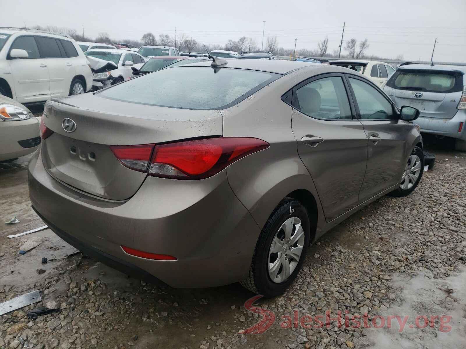 5NPDH4AE6GH719696 2016 HYUNDAI ELANTRA