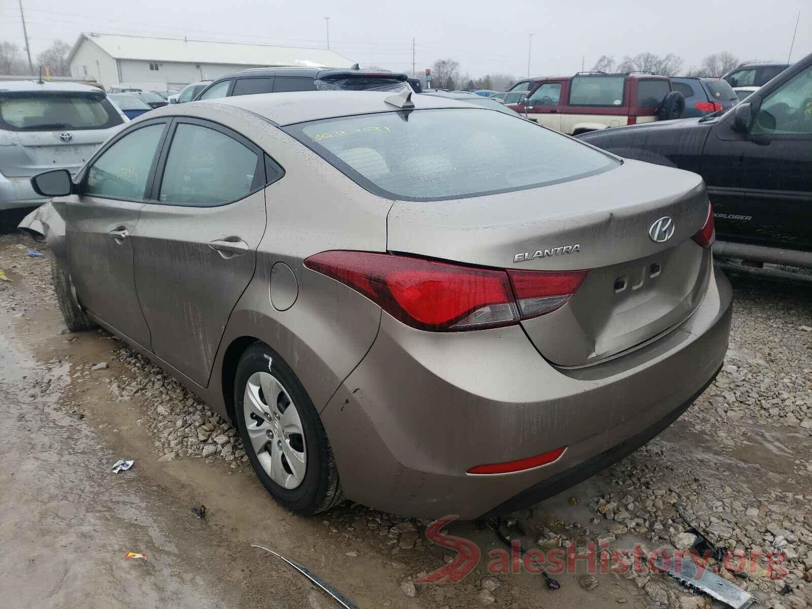 5NPDH4AE6GH719696 2016 HYUNDAI ELANTRA