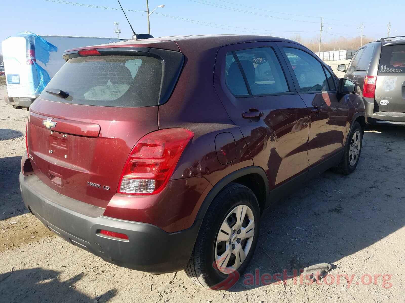 3GNCJKSB7GL121343 2016 CHEVROLET TRAX