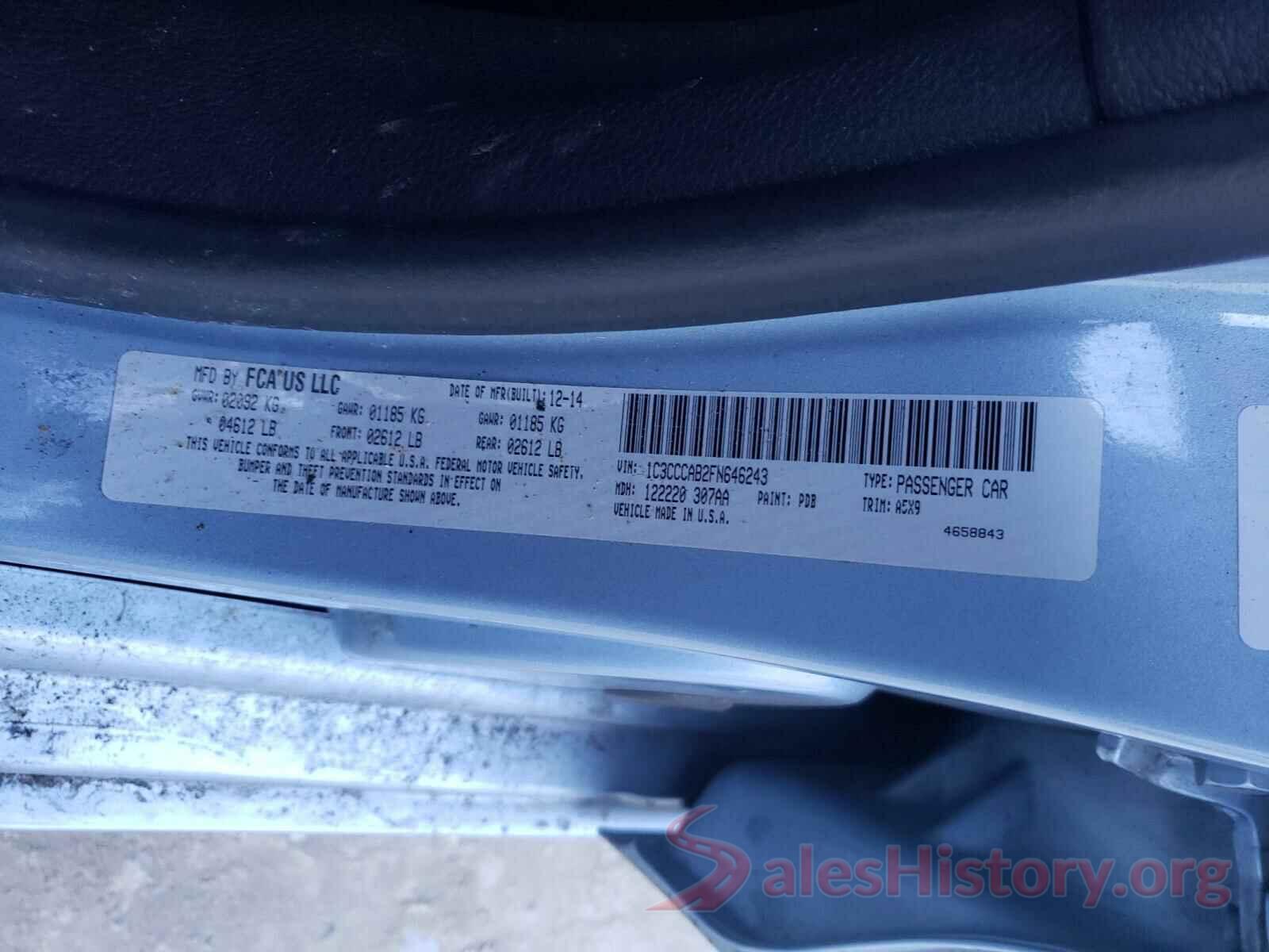 3MZBM1K71GM241549 2015 CHRYSLER 200