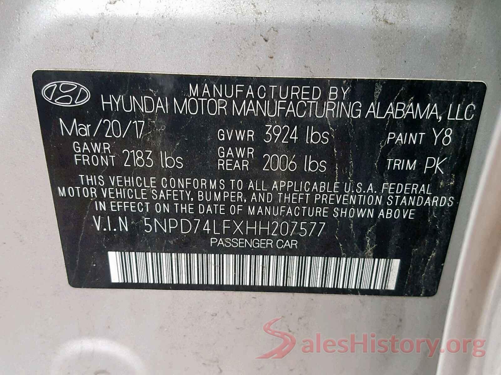 3C4NJCCB4MT511589 2017 HYUNDAI ELANTRA