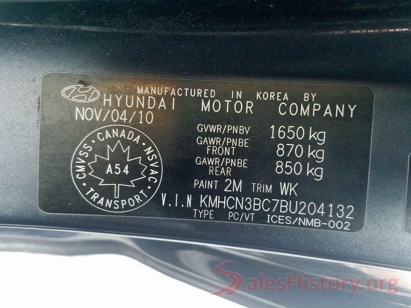 3MZBM1T74GM272194 2011 HYUNDAI ACCENT