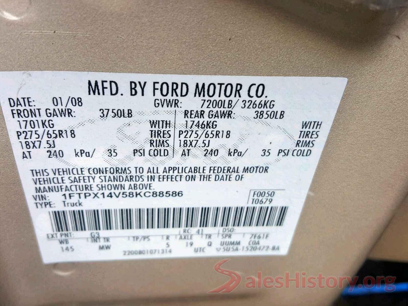 3KPFK4A76JE201997 2008 FORD F150