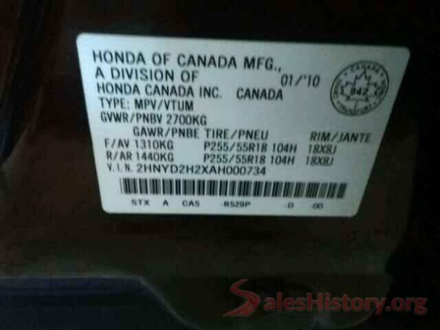 1FA6P8CF0H5271715 2010 ACURA MDX