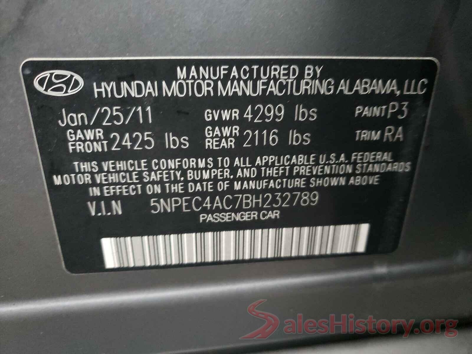 4T1B11HK3JU622776 2011 HYUNDAI SONATA