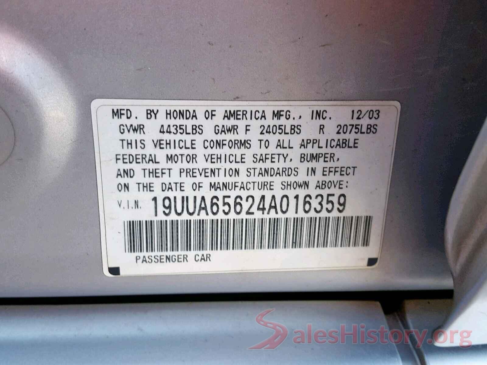 KNDJP3A53G7238793 2004 ACURA TL