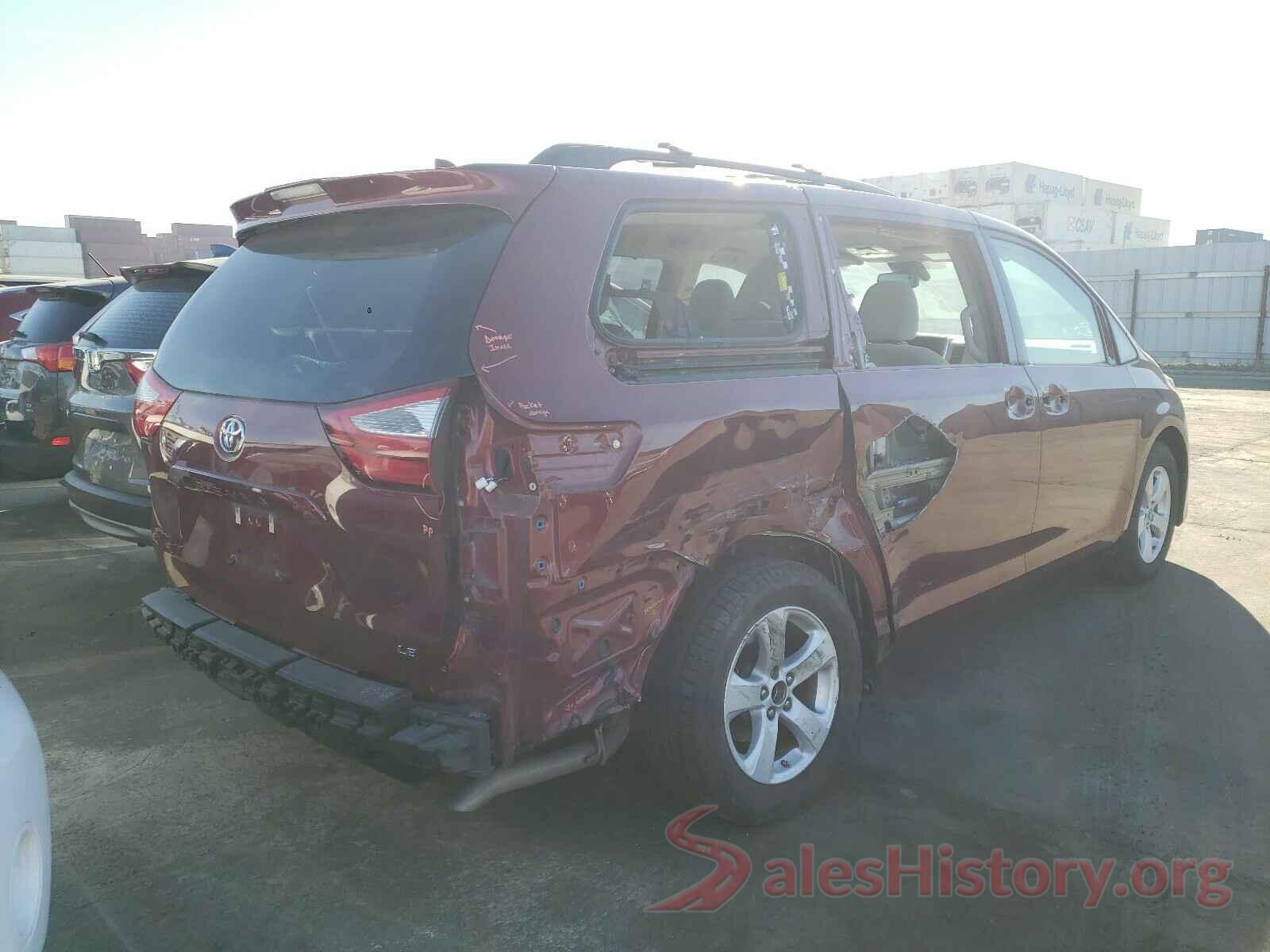 5TDKZ3DC2JS908467 2018 TOYOTA SIENNA