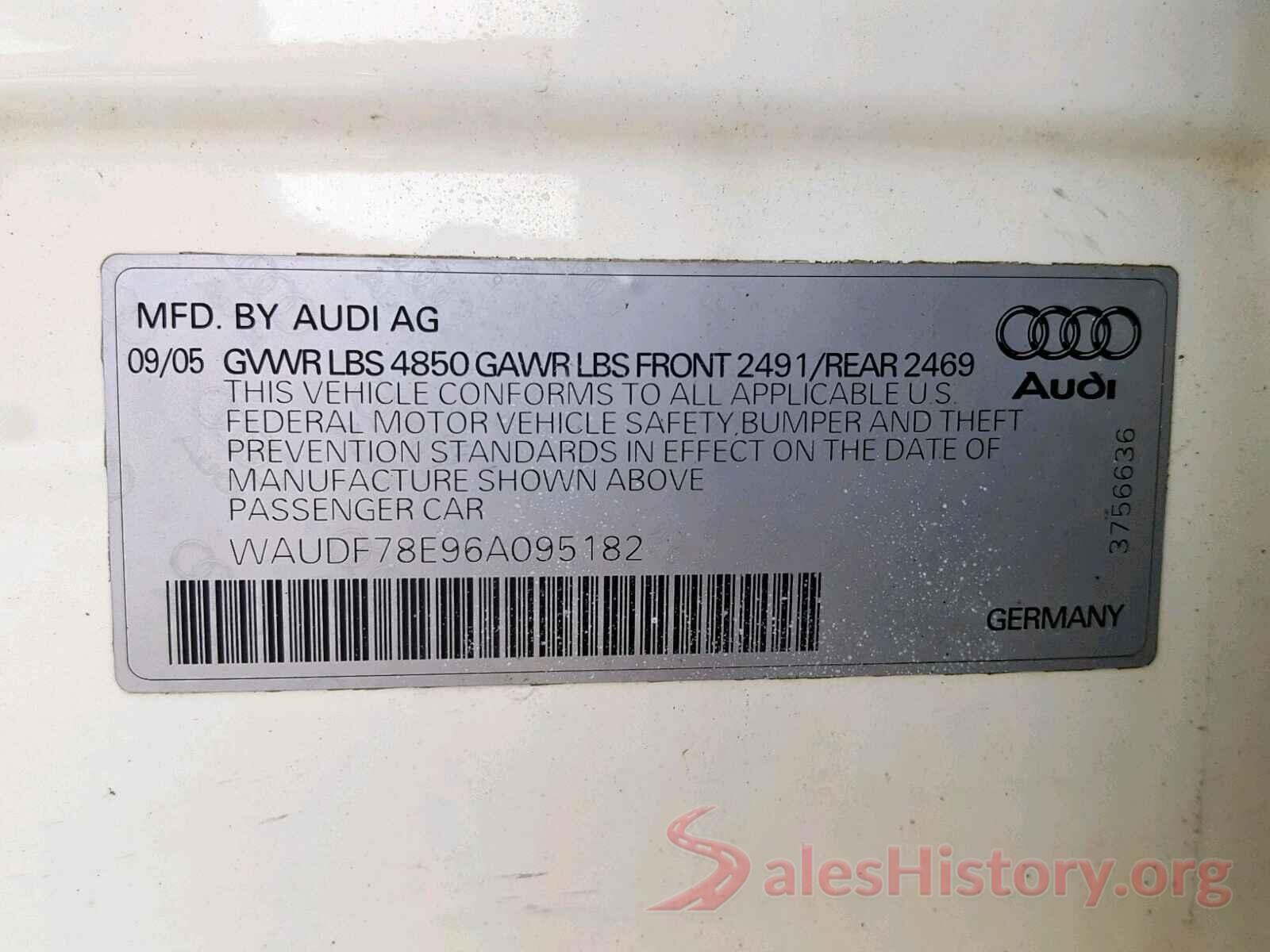 5XYPGDA35GG097727 2006 AUDI A4