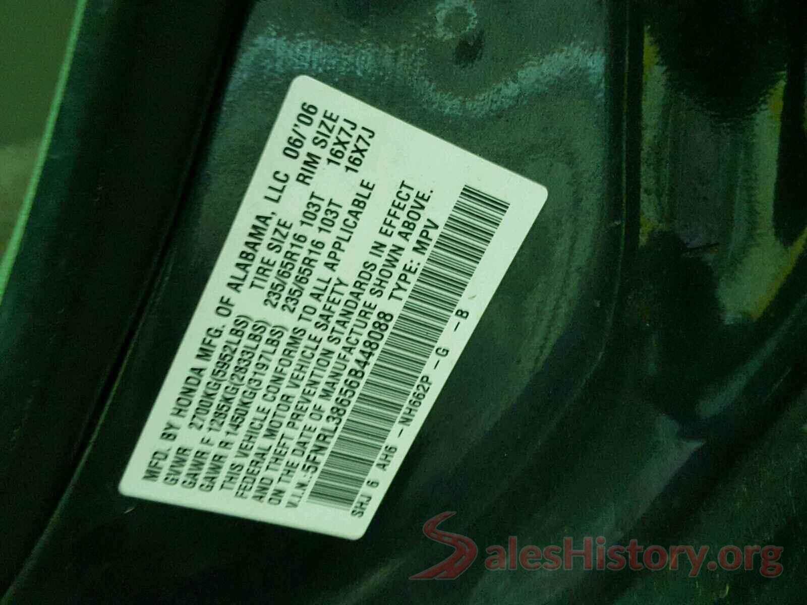 3N1AB7AP2HY262352 2006 HONDA ODYSSEY