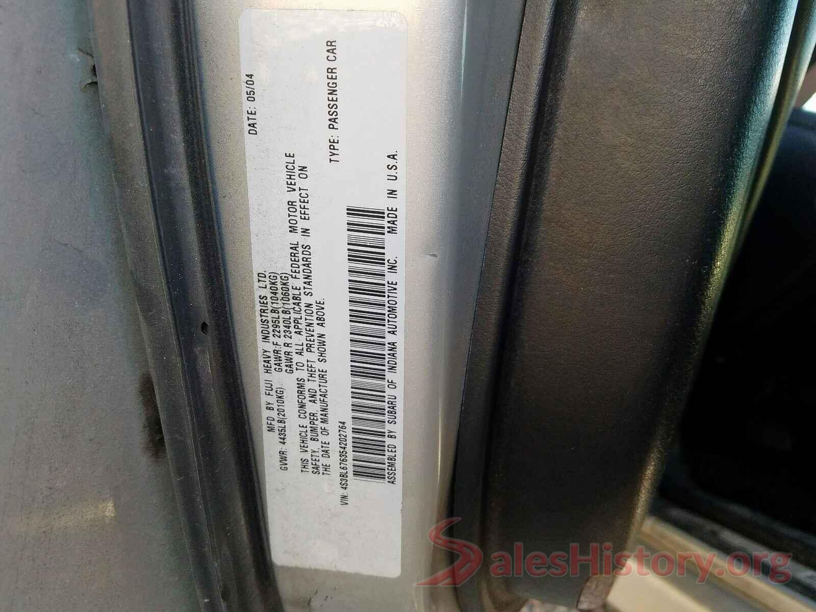 YV440MDK5G2882511 2005 SUBARU LEGACY