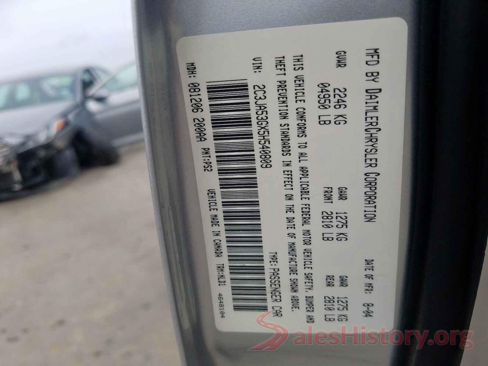 5NPE34AF9HH464426 2005 CHRYSLER 300