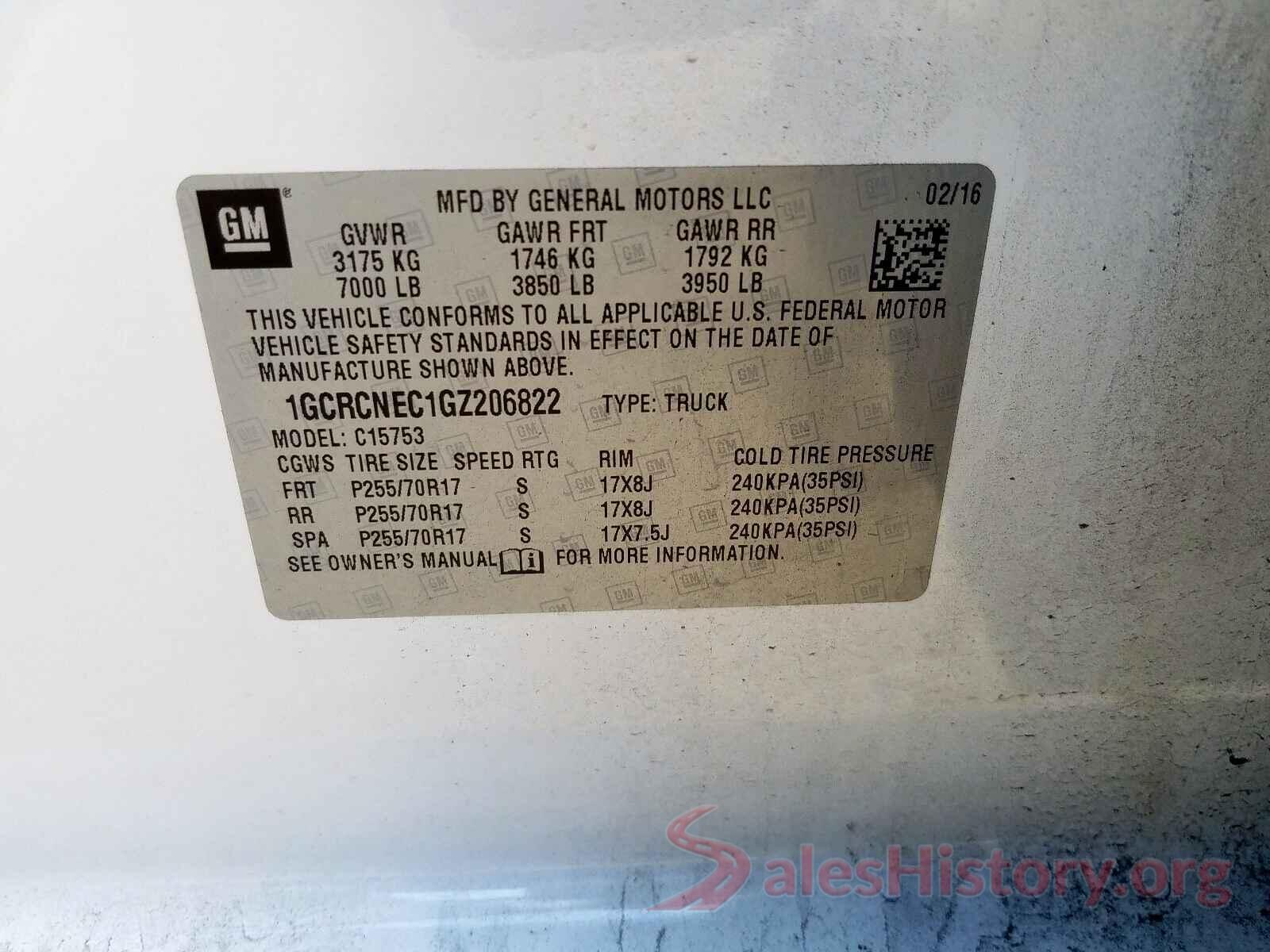 1FADP3M24HL248892 2016 CHEVROLET SILVERADO