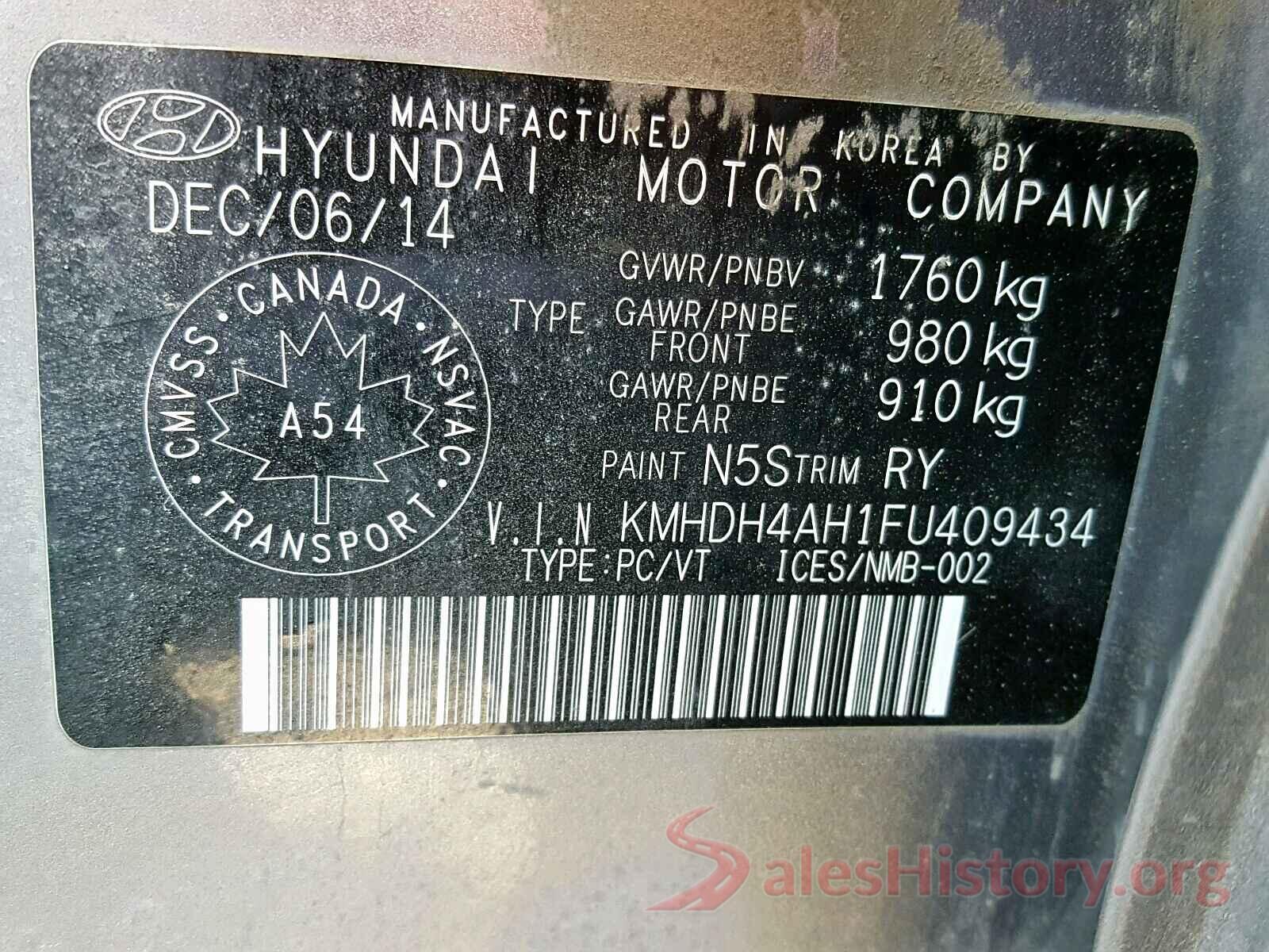 1C4RJFAG3JC179105 2015 HYUNDAI ELANTRA