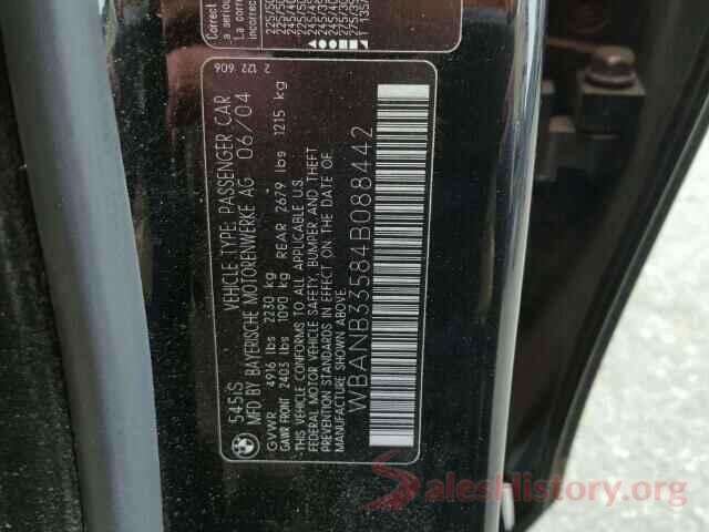 3KPF24AD2ME343497 2004 BMW 5 SERIES