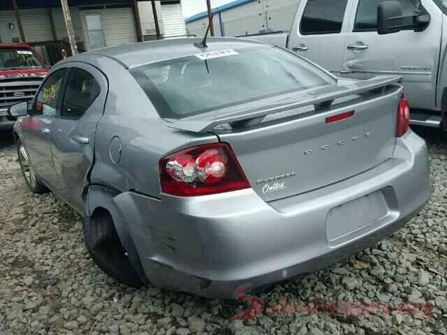 1HGCR2F31HA304834 2013 DODGE AVENGER