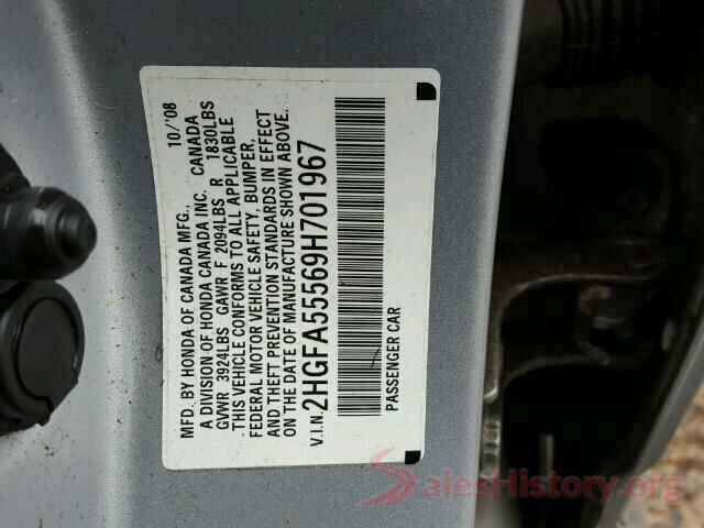 0000P8CF6L5111508 2009 HONDA CIVIC