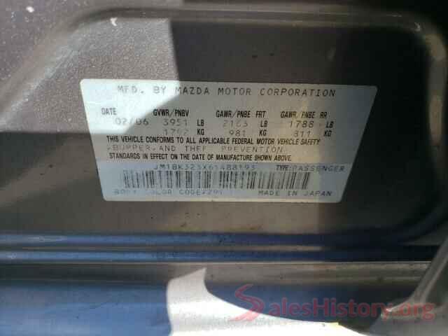 3VWB17AJ7GM241175 2006 MAZDA 3