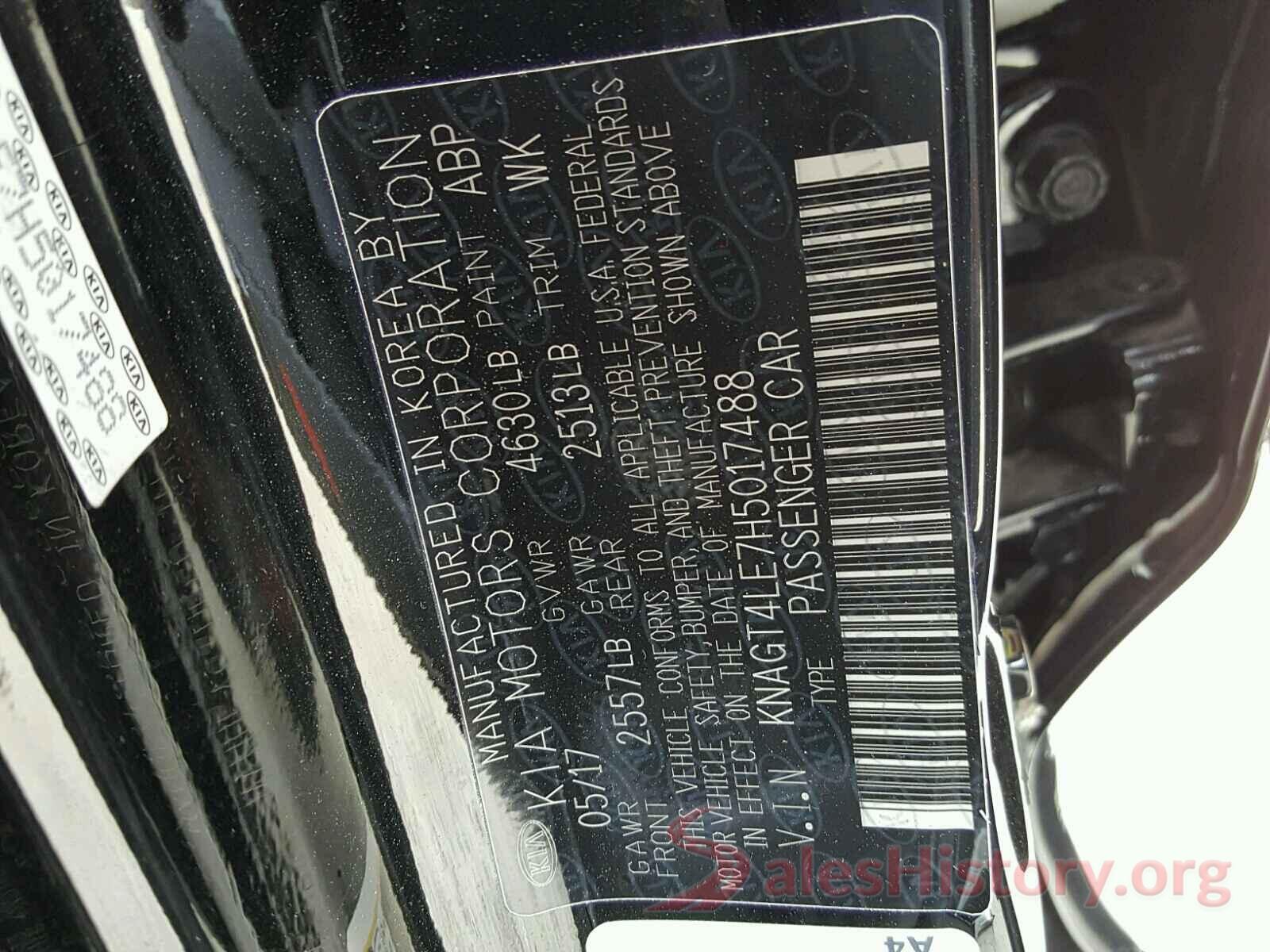 3N1AB7AP1GY265158 2017 KIA OPTIMA