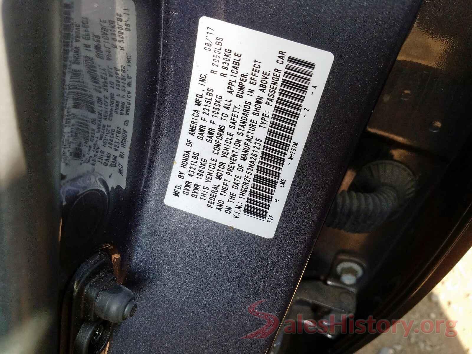 1N4AL3AP7HN350299 2017 HONDA ACCORD