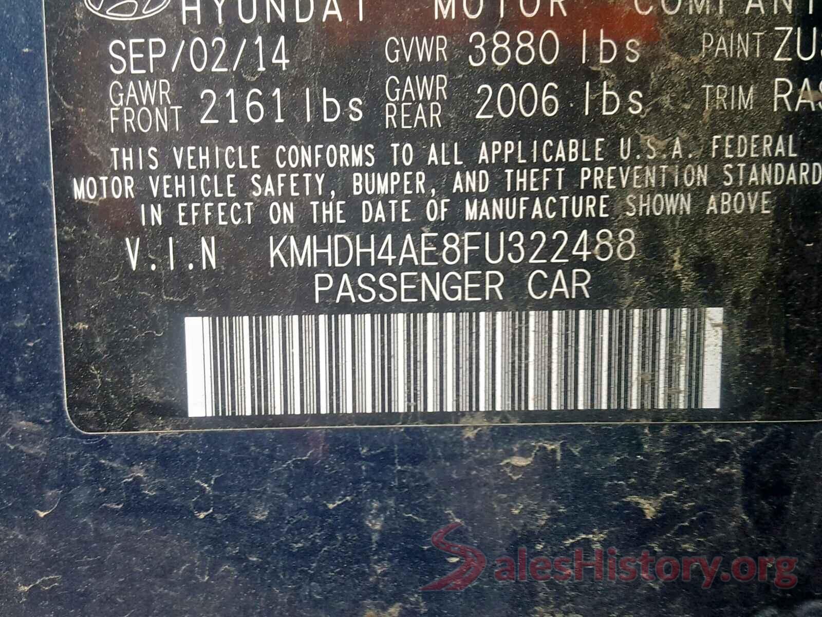 3KPF24AD7ME265377 2015 HYUNDAI ELANTRA