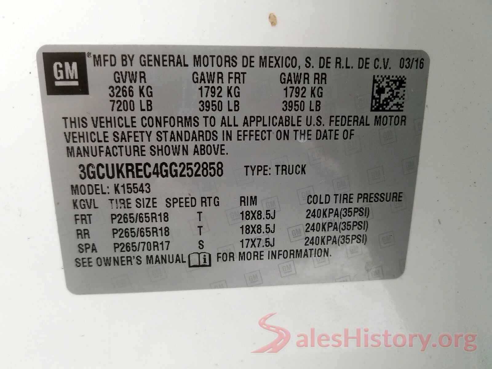 SHHFK7H56JU234562 2016 CHEVROLET SILVERADO