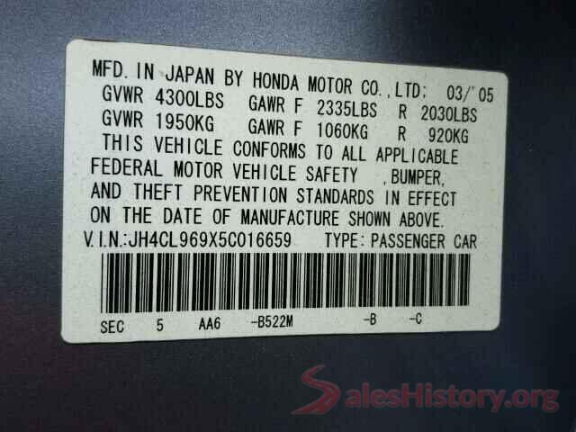 2HKRM4H59GH633256 2005 ACURA TSX