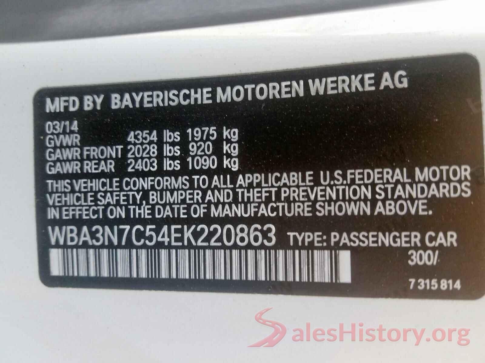 1G1FB3DX9G0175069 2014 BMW 4 SERIES